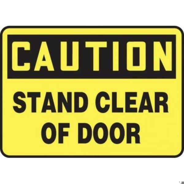 Accuform Exit Sign, Adhesive Dura-Poly, 10 in W, 7 in H MFSD985XV - main